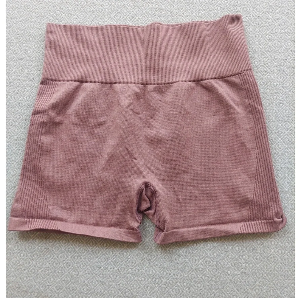 PINK Activewear Bundle Women Small Black Grey Pink Shorts Leggings Lot 7pc Mixed - Picture 8 of 16